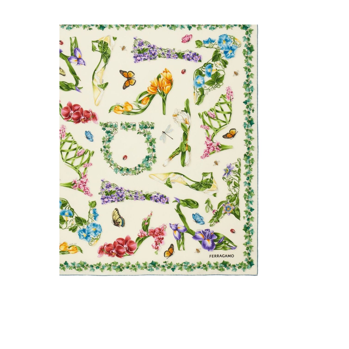 MAYFEYR - Ferragamo - Silk Floral Print Scarf - 310245795198001