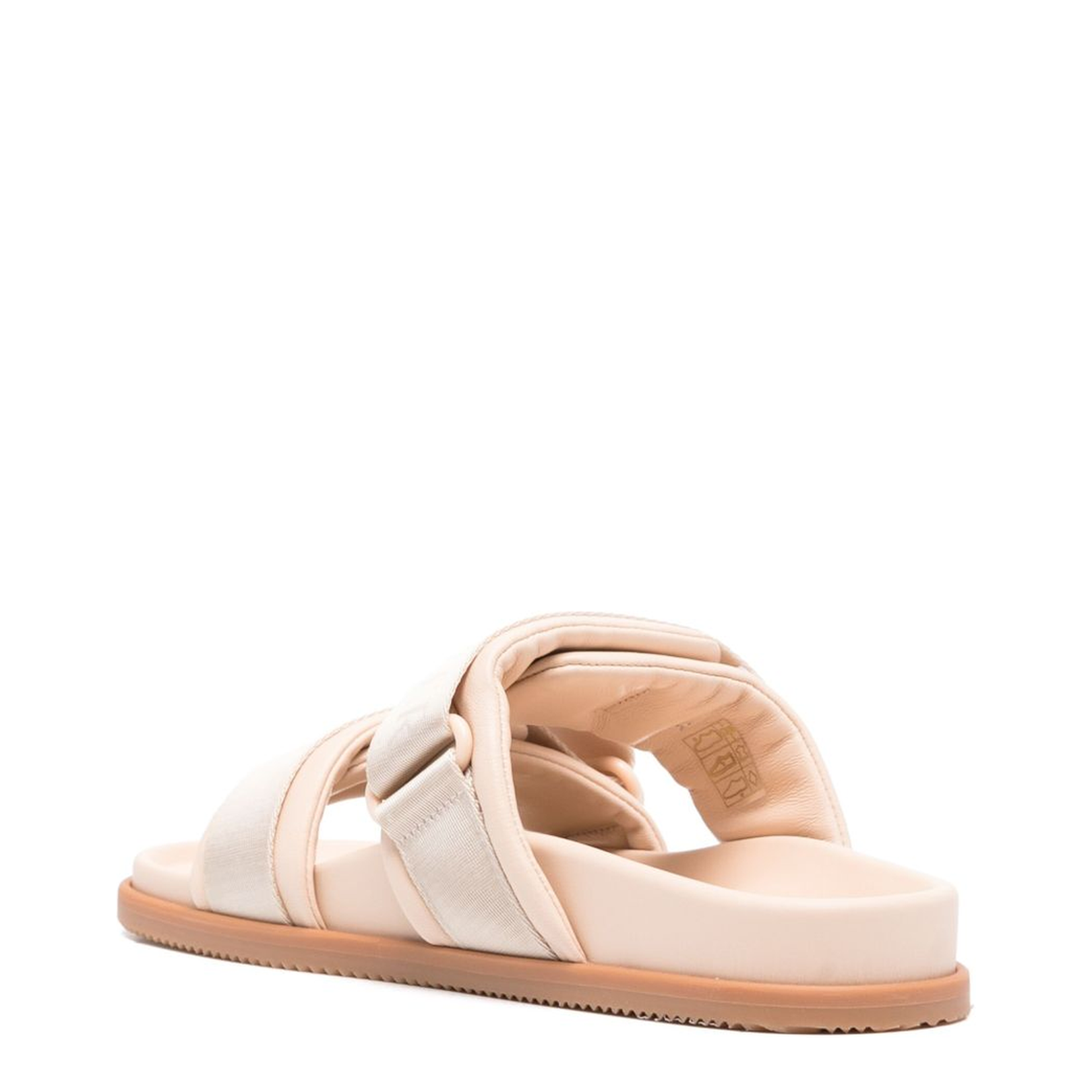 Pink Summer Nappa Leather Sliders