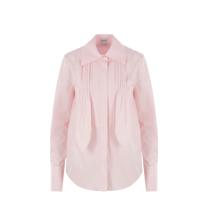 Draped Cotton Shirt
