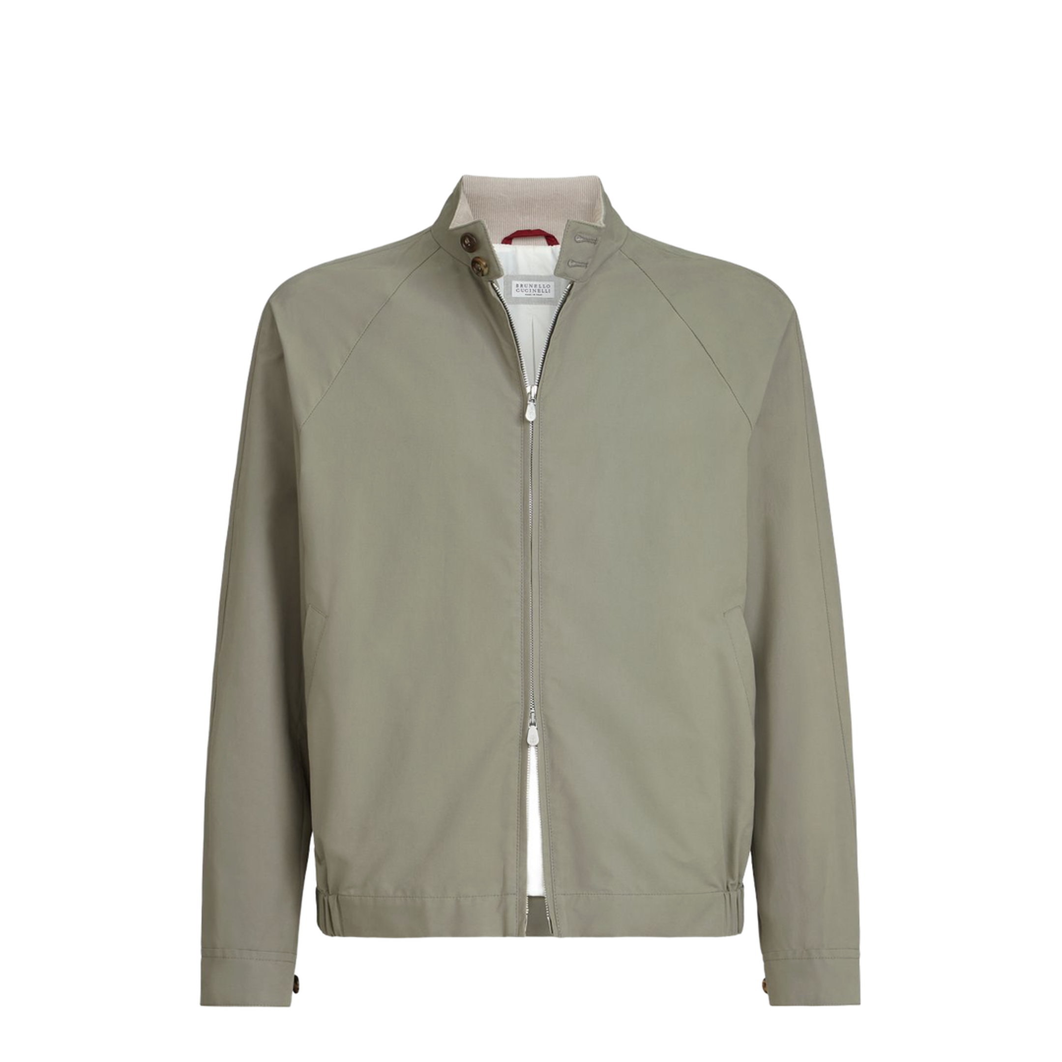 Technical Cotton Full-Zip Jacket