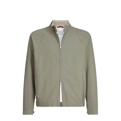 Technical Cotton Full-Zip Jacket