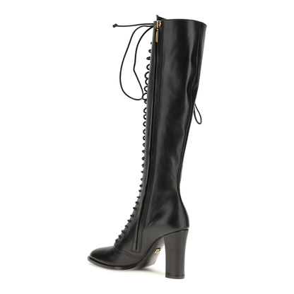 MAYFEYR - Dolce & Gabbana - Lace Up Knee High Boots - CU1361A3T9580999