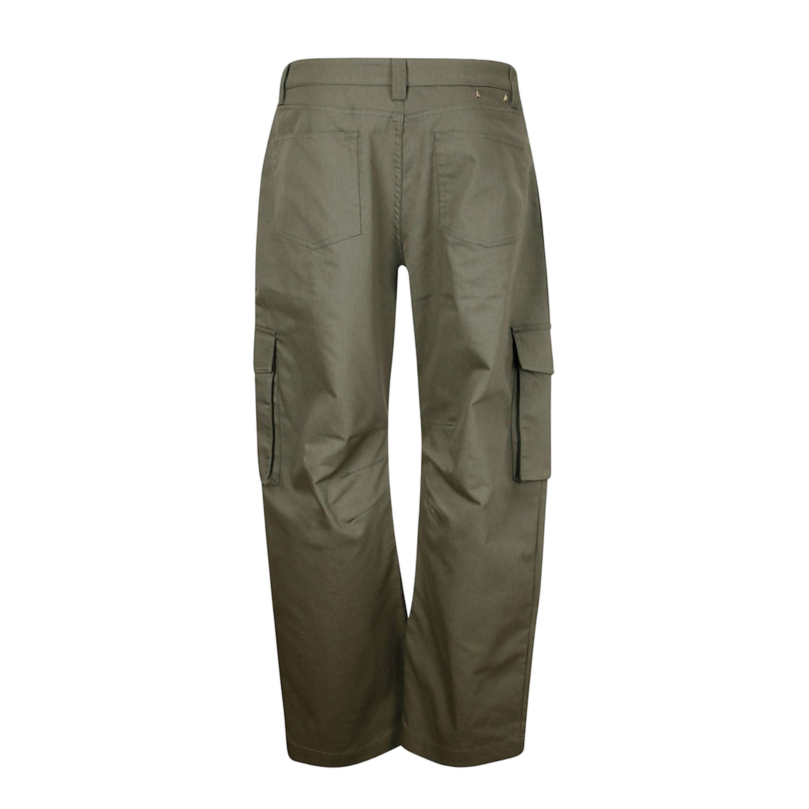 Green Cotton Cargo Pants