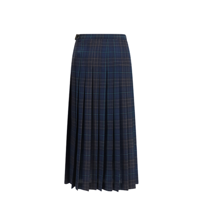 MAYFEYR - Burberry - Pleated Check Wool Blend Skirt - 8131308C7157