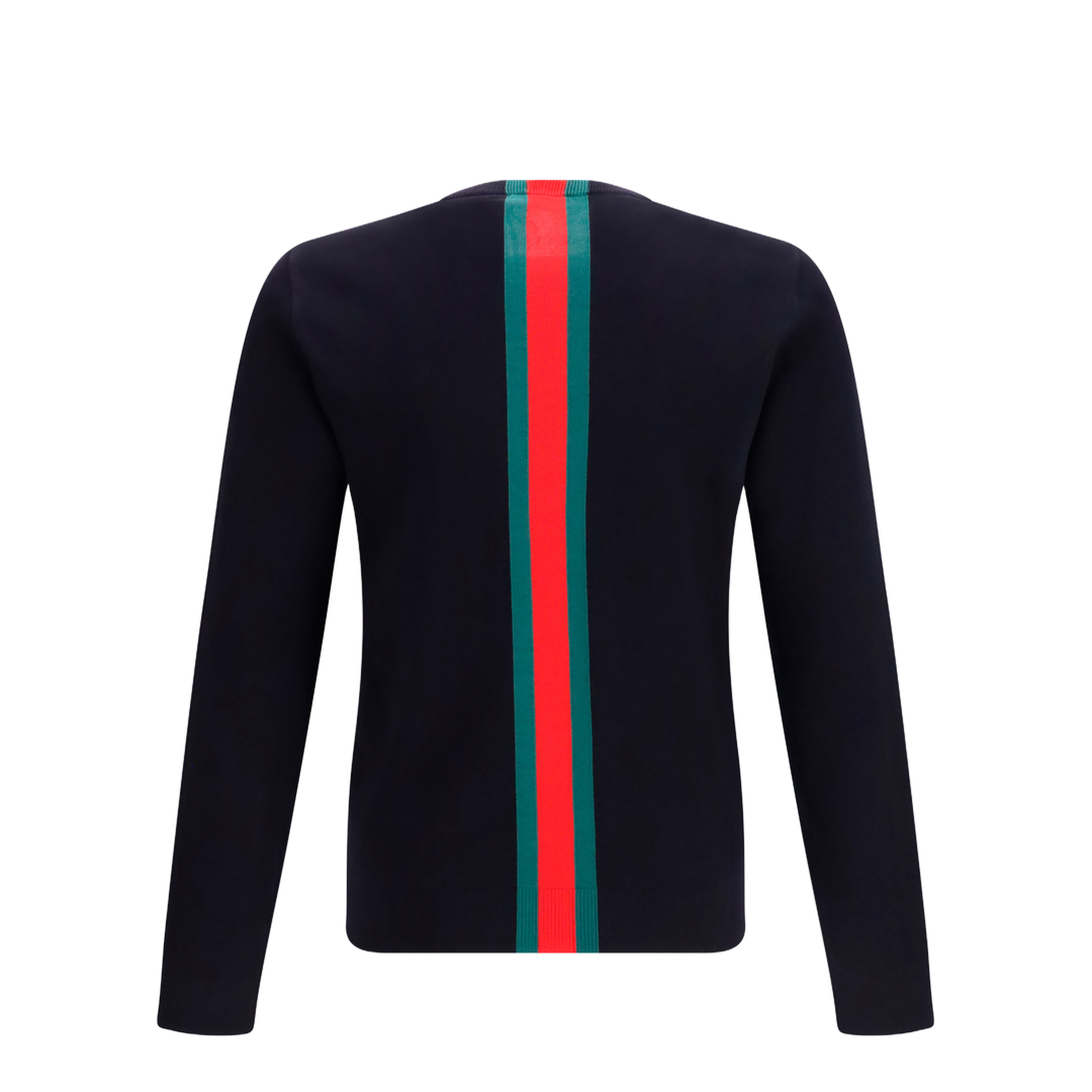 MAYFEYR - Gucci - Knitted Cotton Sweater With Web Intarsi - 875177XKFPC