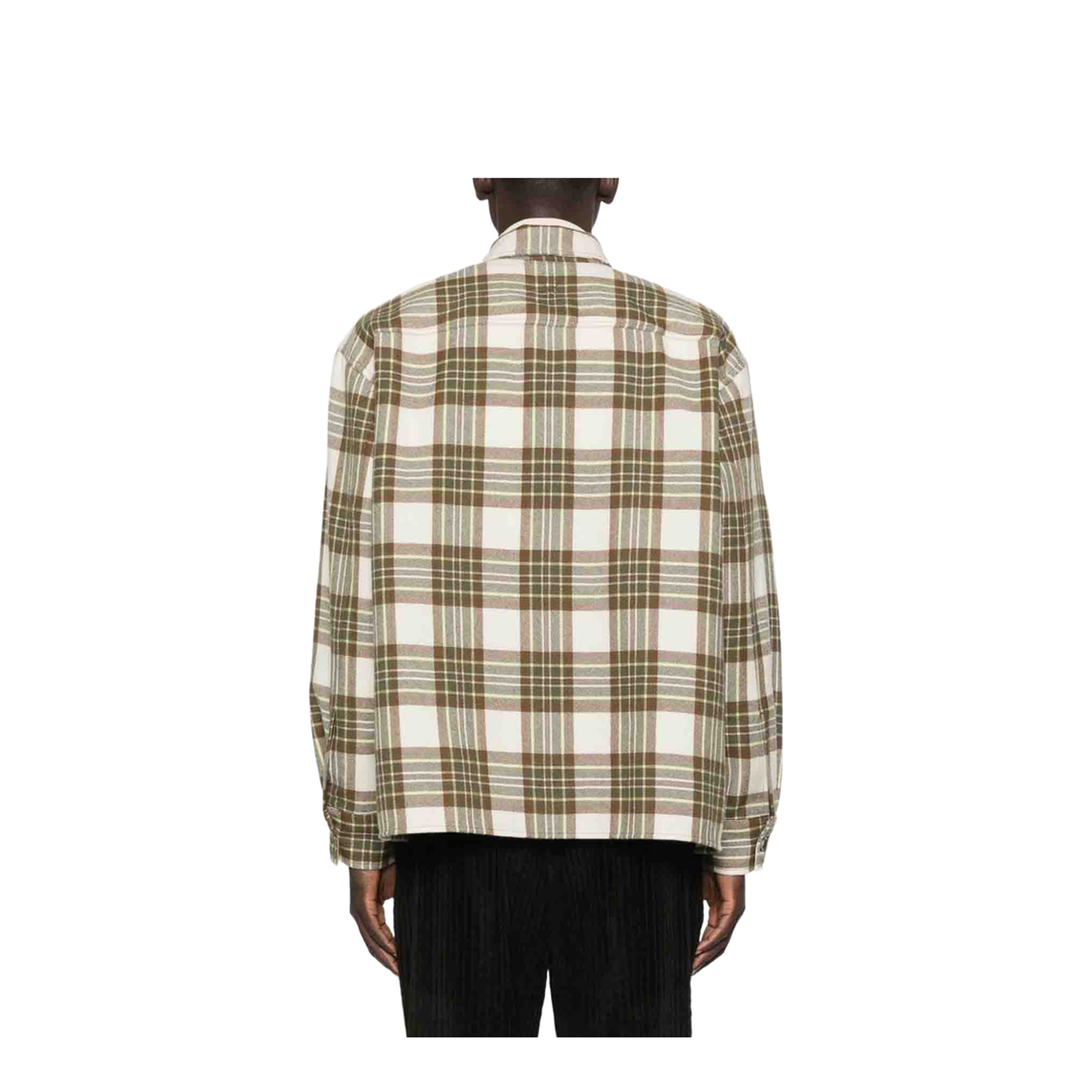 Wool Checked Overshirt