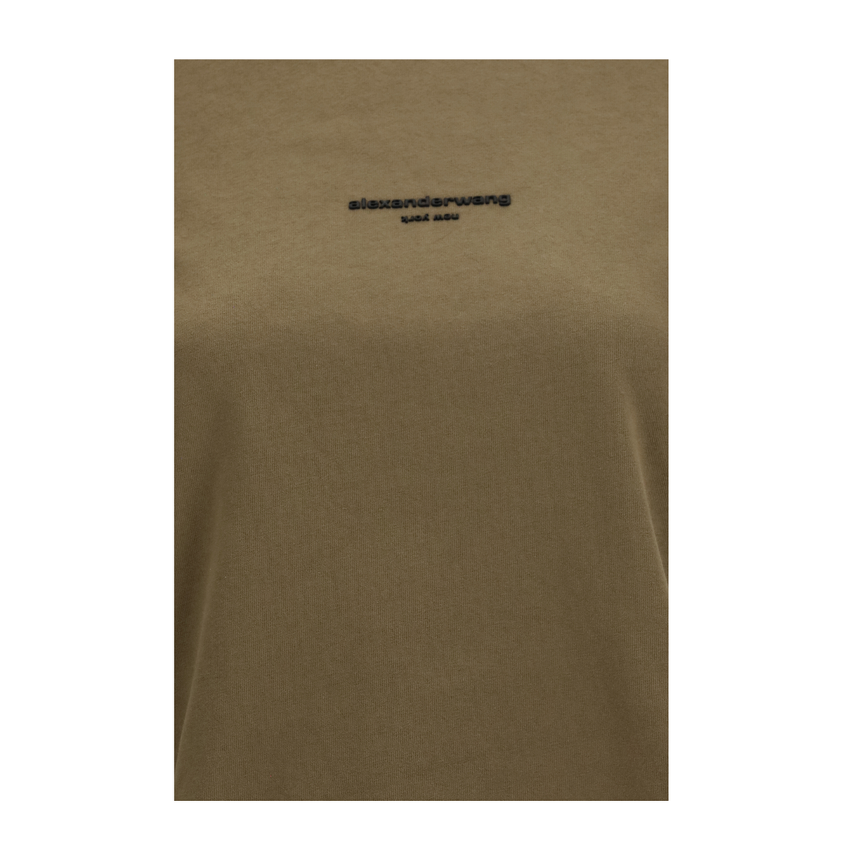 MAYFEYR - Alexander Wang - Short Sleeve T Shirt With Central Logo Print - 1CC3261302312