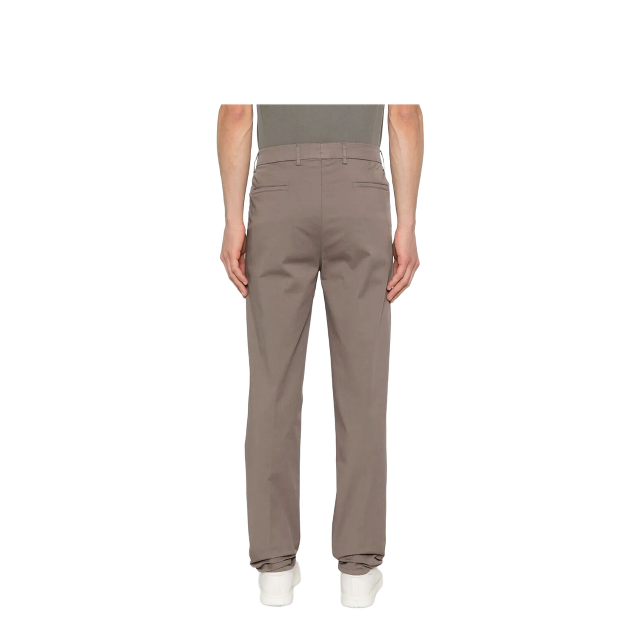 Pleated Cotton Trousers