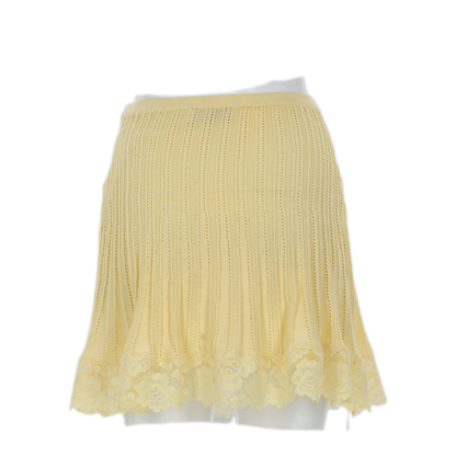 MAYFEYR - Self Portrait - Slim Fit Knitted Mini Skirt - SS26049SKYYELLOW
