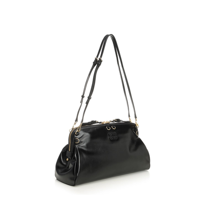 Black Leather Shoulder Bag