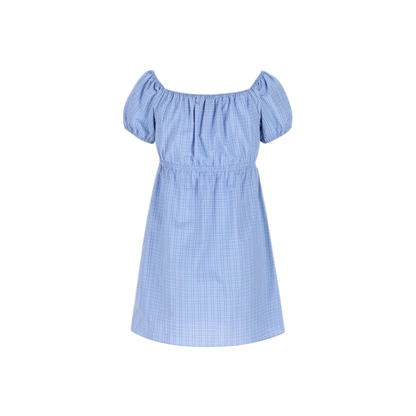 Check Popeline Dress