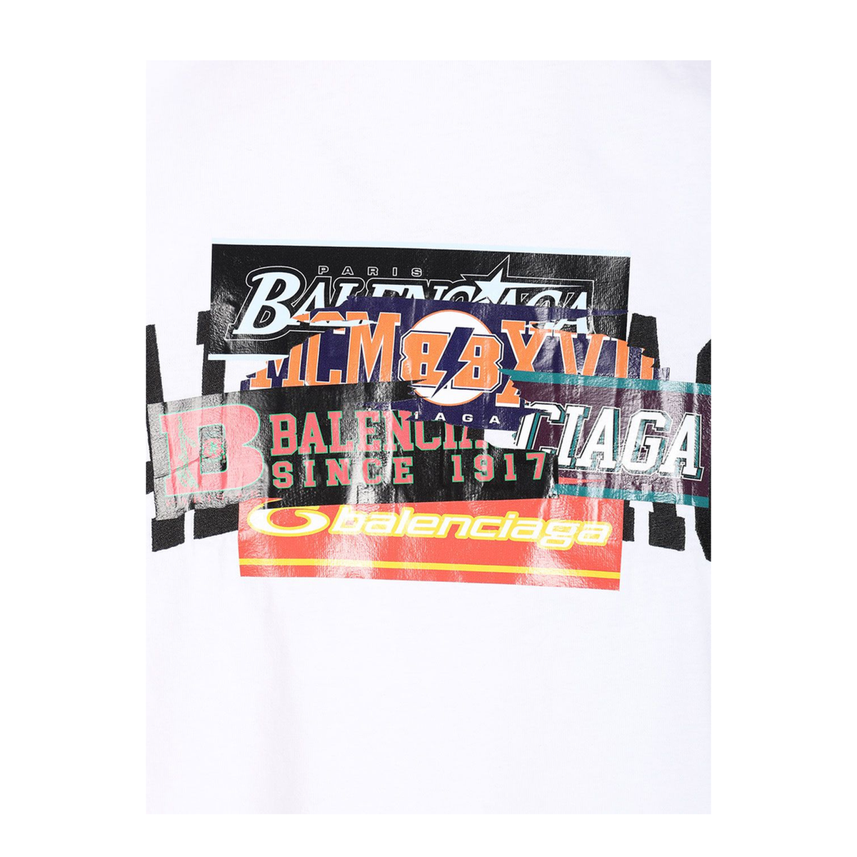 MAYFEYR - Balenciaga - Medium Fit T-Shirt Bumper Stickers Dry Jersey - 764235TUVS39000