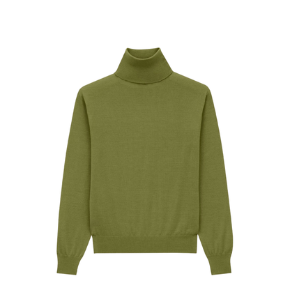 Cashmere Wool and Silk Turtleneck