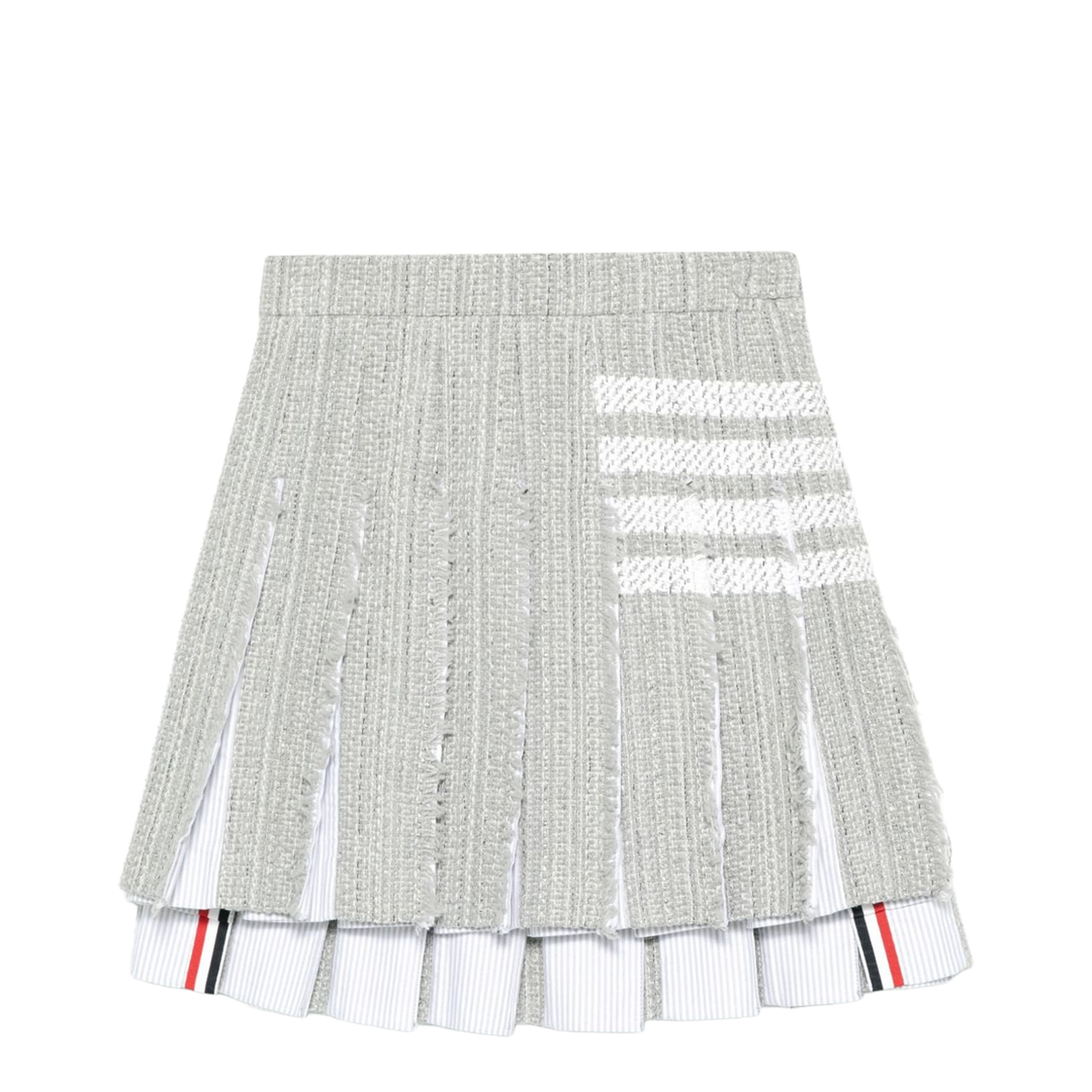 Pleated Tweed Skirt