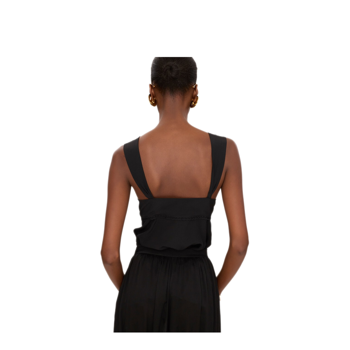 Sleeveless Silk Top