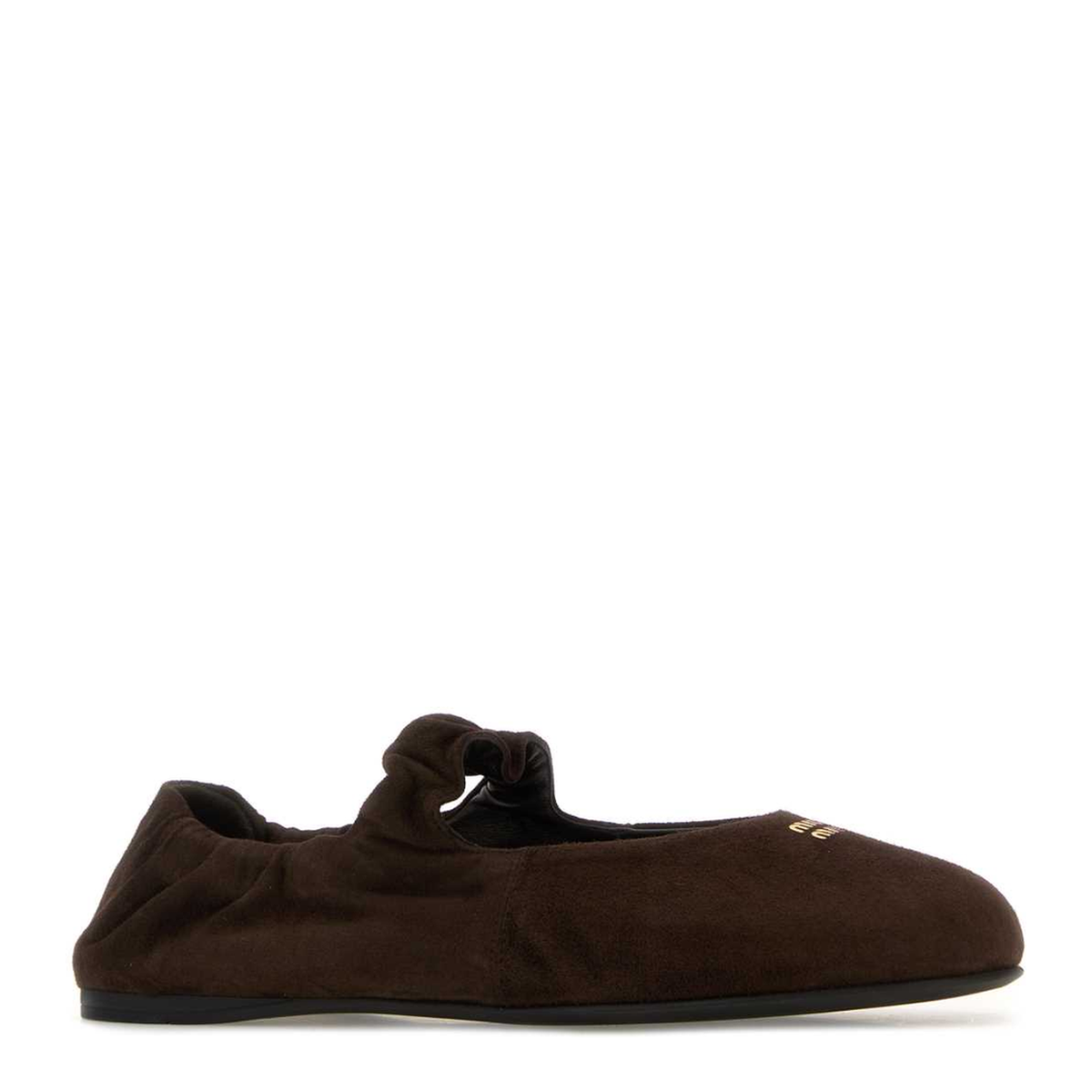 MAYFEYR - Miu Miu - Dark Brown Suede Ballerinas - 5F340EFD005008F0003