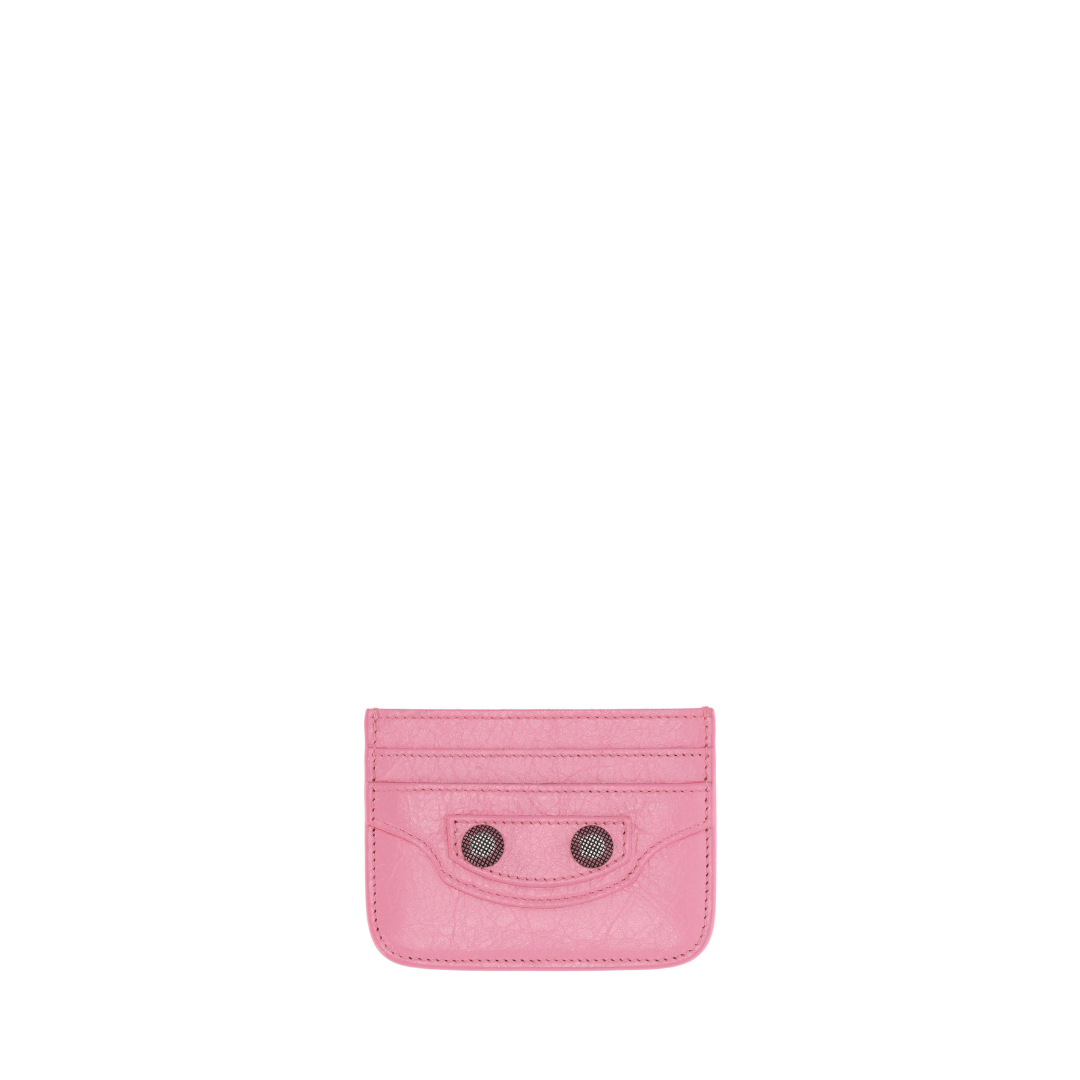 City Cardholder in Pink, Antique Hardware