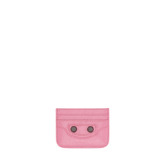 City Cardholder in Pink, Antique Hardware