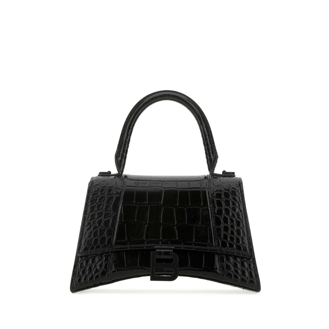 沙漏小号手提包，漆面金属配件