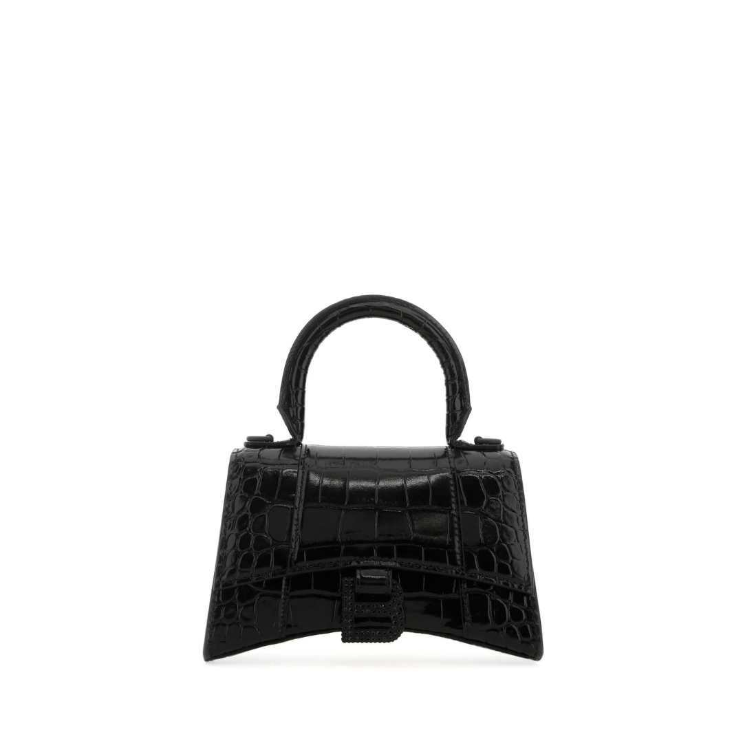 Hourglass XS Top Handle Bag Lacquered Hardware