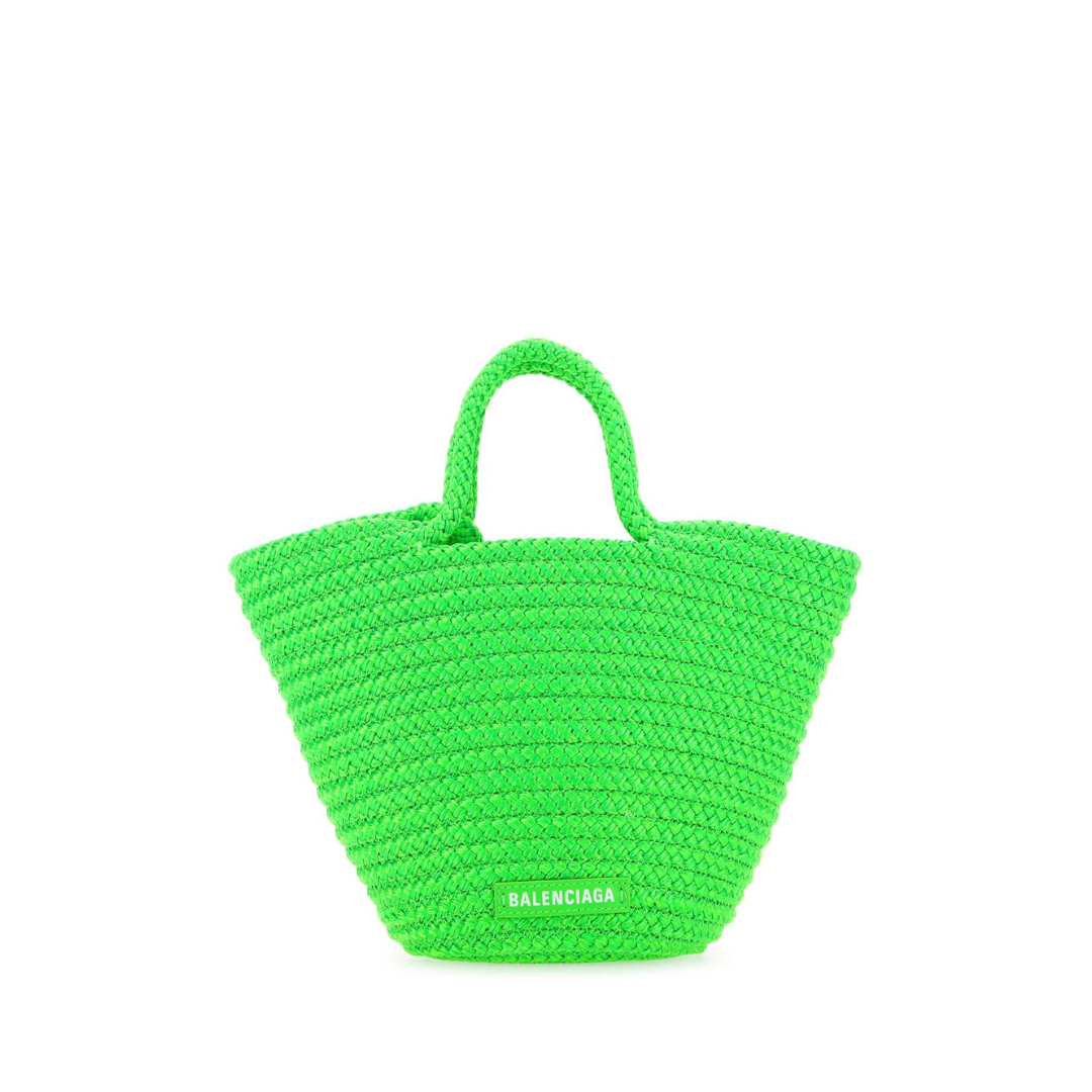 Ibiza Woven Basket Top Handle Bag