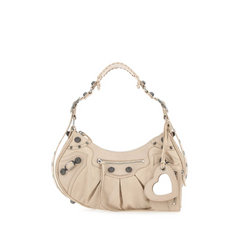 Le Cagole Small Shoulder Bag, Silver Hardware