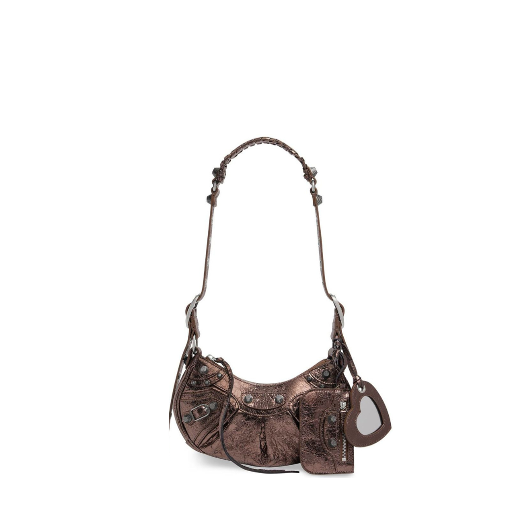 Le Cagole XS Shoulder Bag, Silver Hardware