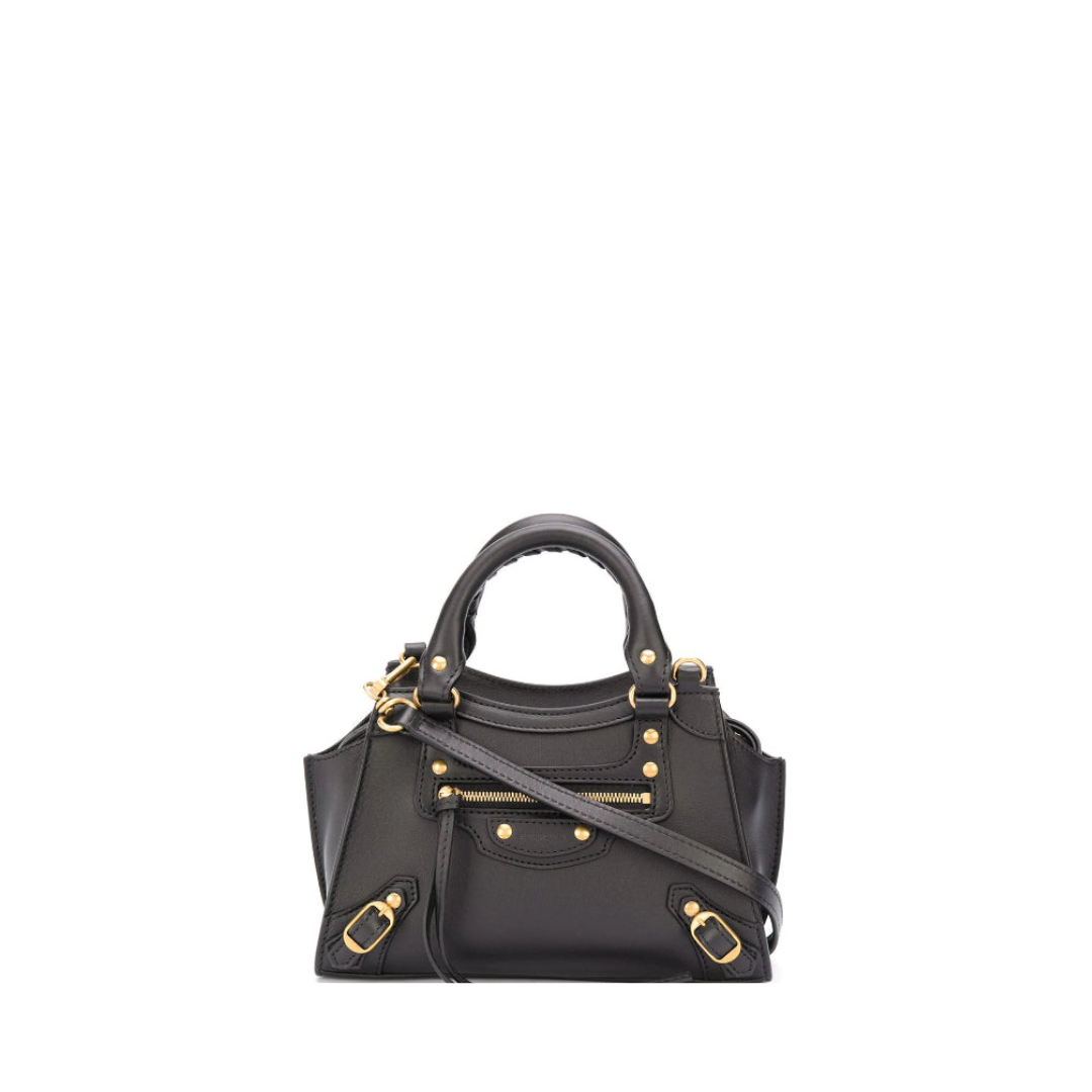 Neo Classic Mini Top Handle Bag, Gold Hardware