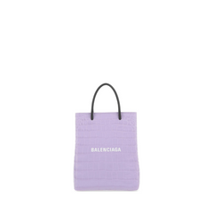 Shopping Phone Shoulder Bag Lilac/White