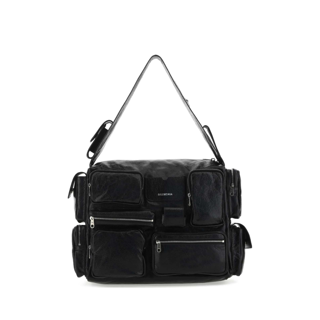 Superbusy Large Shoulder Bag, Silver Hardware