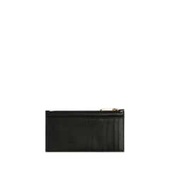 Cassette Zipped Cardholder, Gold Hardware