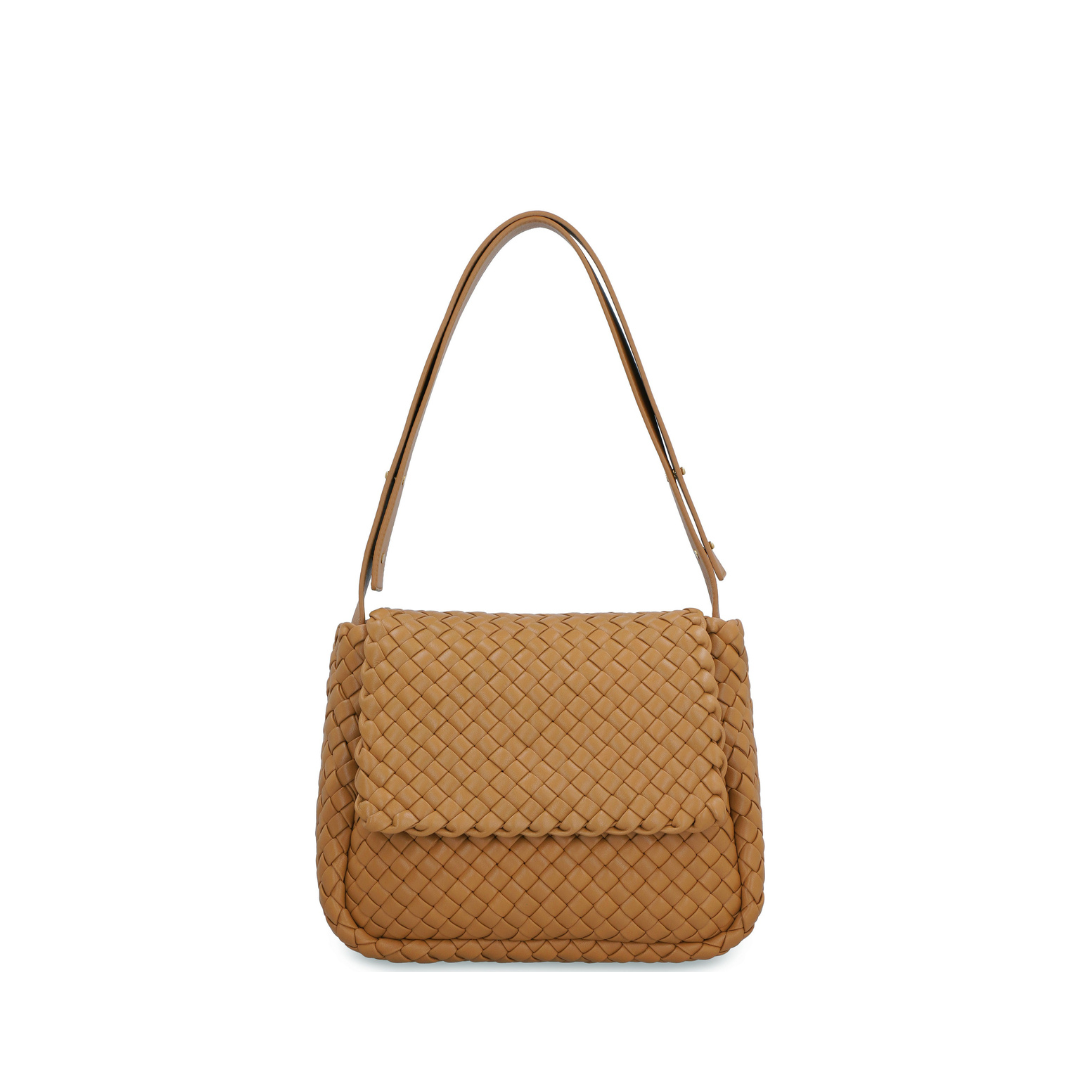 Cobble Shoulder Bag, Gold Hardware