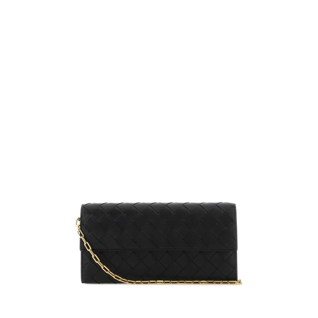 Intrecciato Wallet On Chain, Gold Hardware