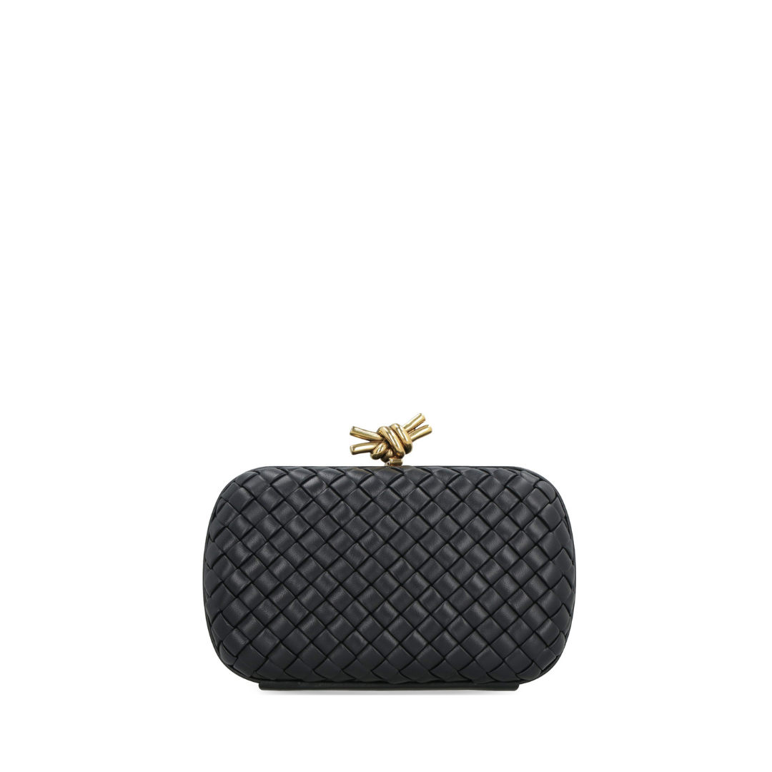 Knot Intreccio Leather Clutch GHW