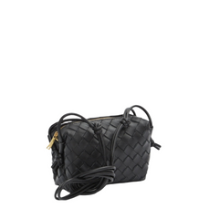 Mini Loop Bag In Black Black & Gold