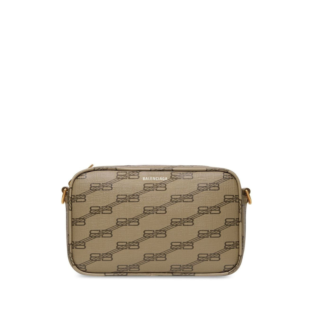 Bb Monogram Crossbody Bag In Brown