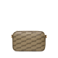 Bb Monogram Crossbody Bag In Brown