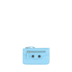 Le Cagole Cardholder in Light Blue, Antique Hardware