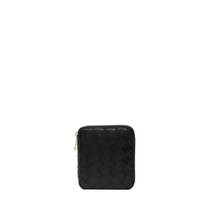 Intrecciato Ziparound Wallet, Gold Hardware