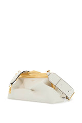 leather diamond frame clutch