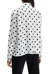 Dolce & Gabbana silk polka dot print blouse