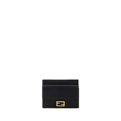 Baguette Card Holder Black Nappa Leather Card Holder