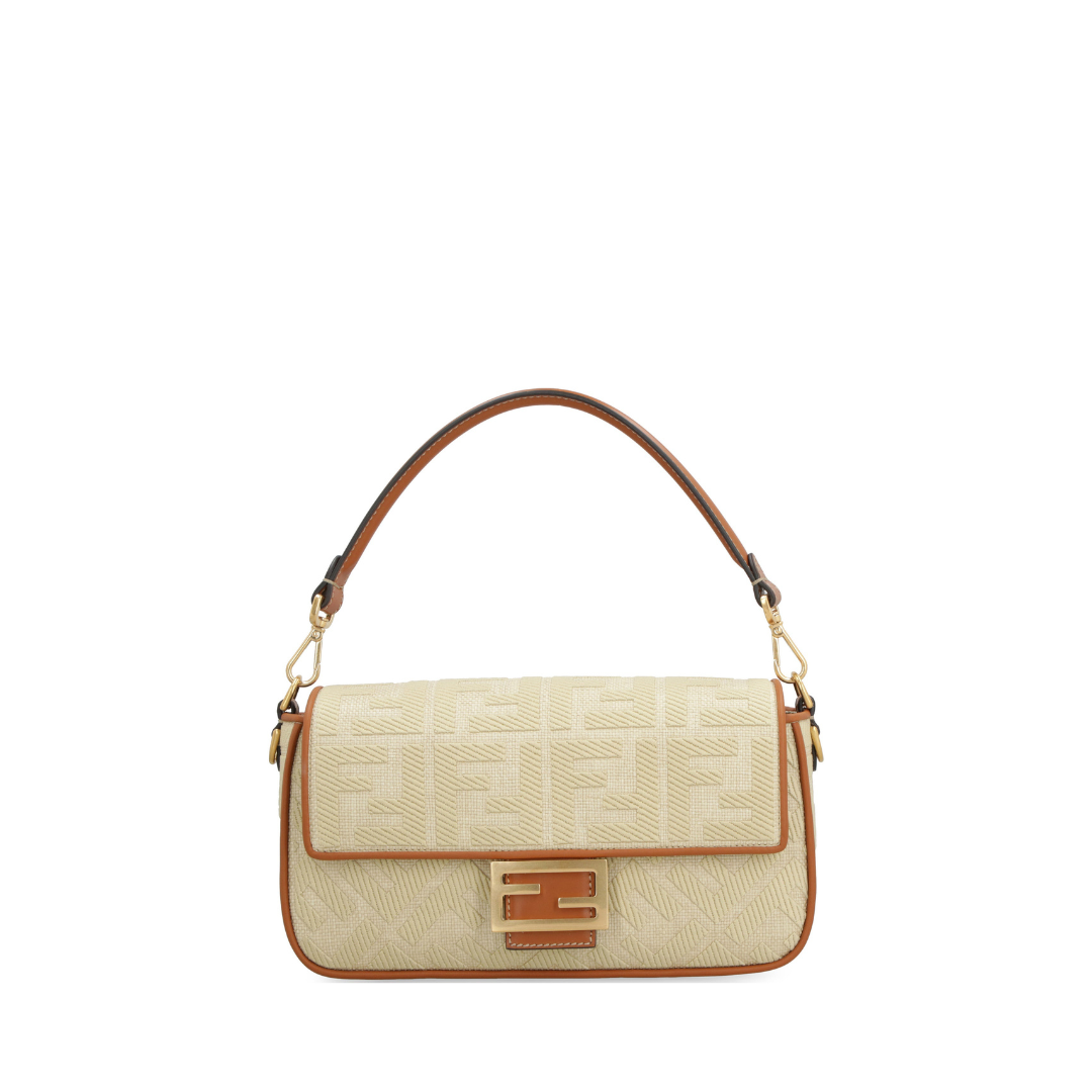 Baguette Shoulder Bag, Gold Hardware