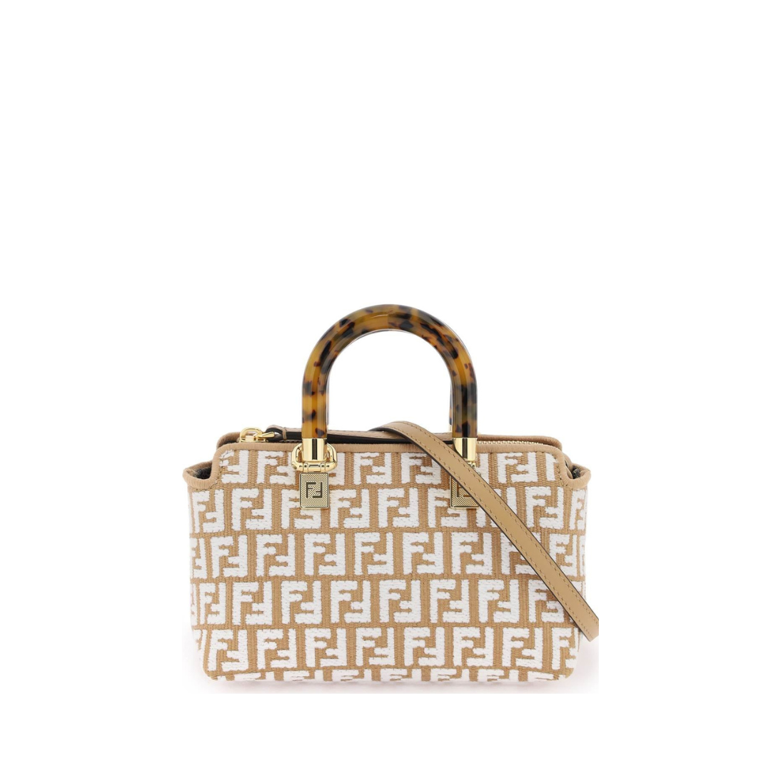 By The Way Mini Raffia Boston Bag, Gold Hardware