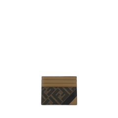 Card Holder Brown Fabric Card Holder