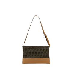 FF Jacquard Crossbody Bag, Silver Hardware