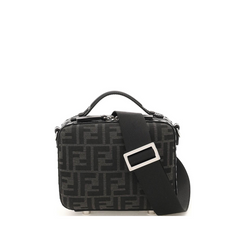 FF Jacquard Crossbody Bag, Silver Hardware