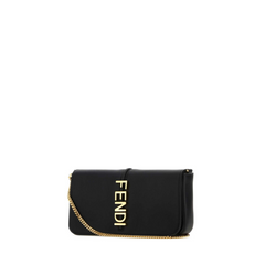 graphy Wallet On Chain Leather, Gold Hardware