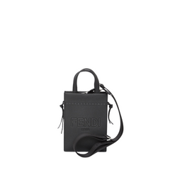 Roma Go To Shopper Mini Black Leather Bag