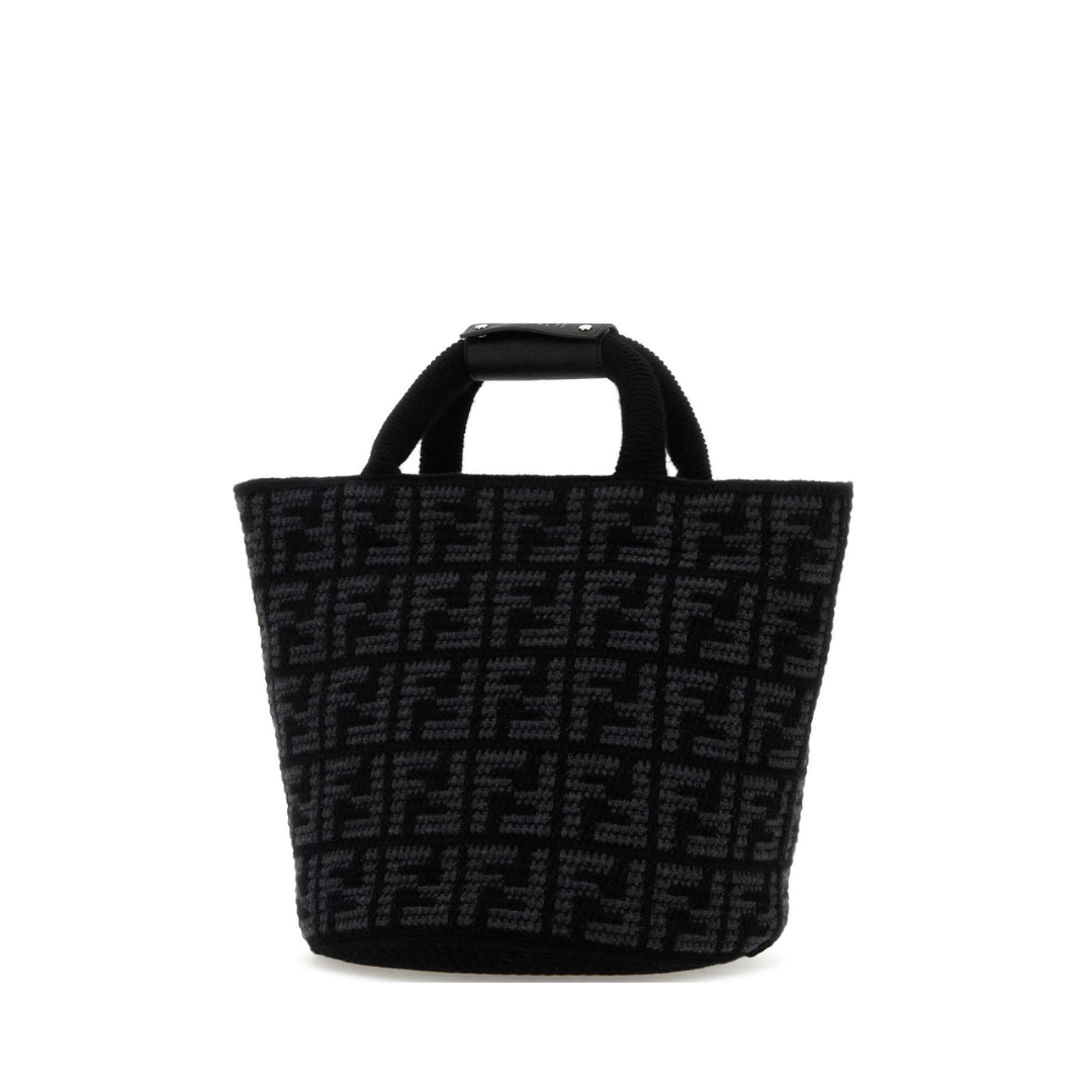 Ff Shopping Bag Black Ff Cashmere Bag